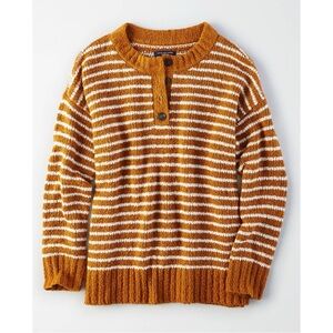 American Eagle Outfitters Henley Pullover Sweater